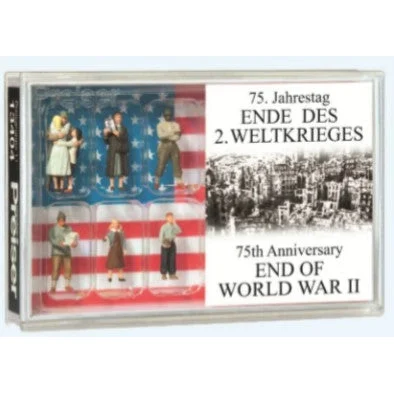 Preiser HO End of WWII 75th Anniversary American Figure Set (8)