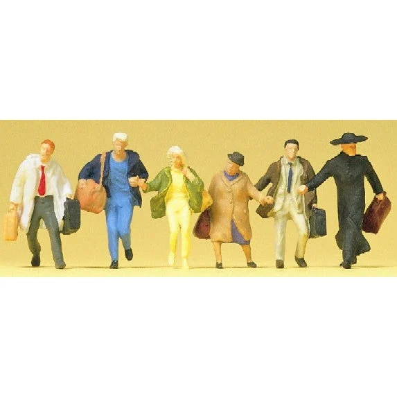 Preiser HO Travelers Hurrying (6)