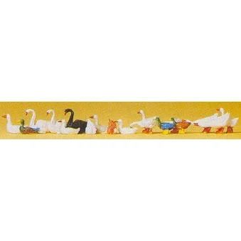 Preiser HO Ducks, Geese & Swans (15)
