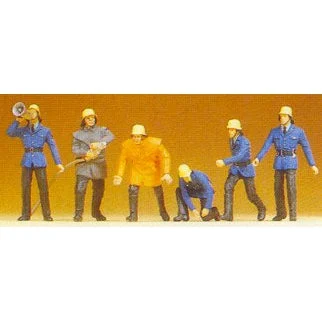 Preiser HO Firemen in Action Poses Set #2 (6)