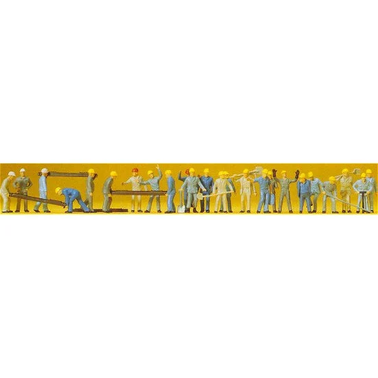 Preiser HO Track Workers w/Accessories (24)