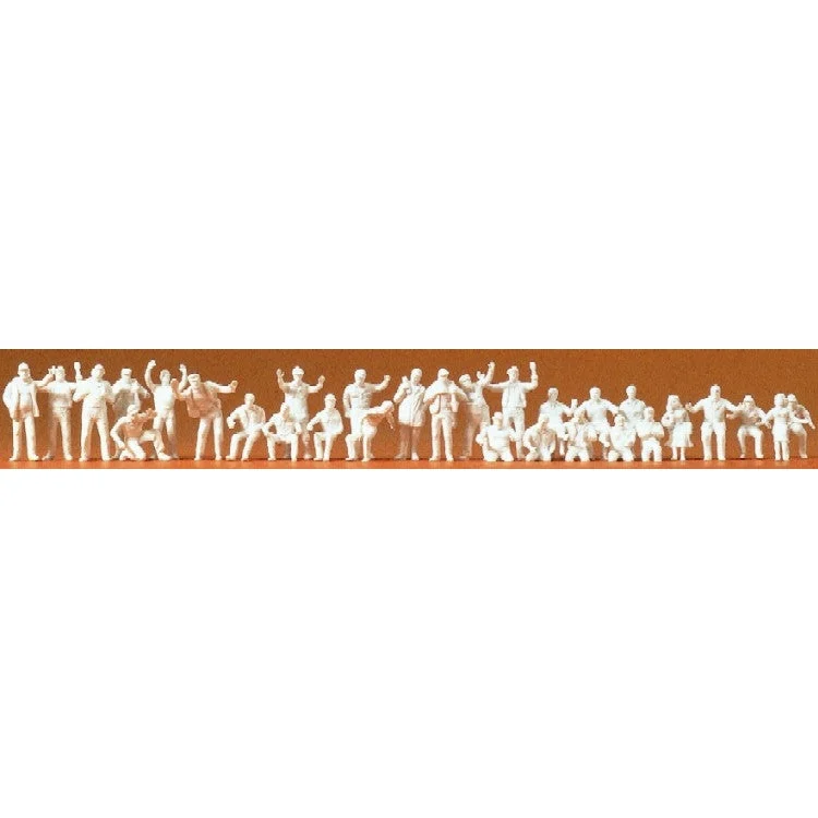Preiser HO Unpainted Truckers, Car Drivers & Passengers (30) (Kit)