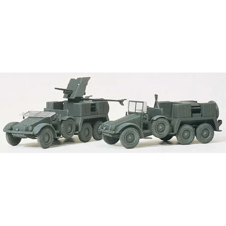 Preiser HO Unpainted German Reich Limber Kfz 69 Krupp Vehicle w/3,7cm PAK L45 1939-45 (Kit)