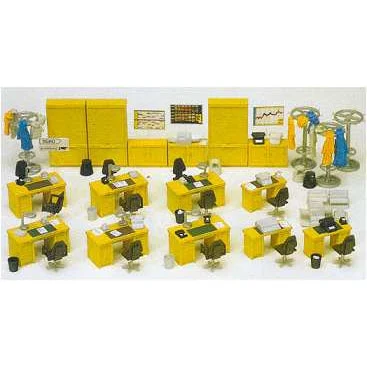 Preiser HO Office Equipment (Desks, Chairs, Cabinets etc.) (Kit)