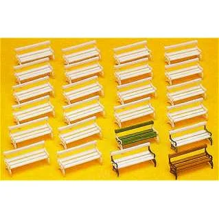 Preiser HO Park Benches (24) (Kit)