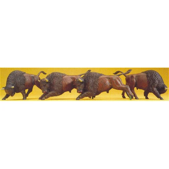 Preiser HO Buffalos (4)
