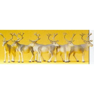 Preiser HO Reindeer (6)