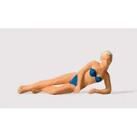 Preiser HO Female Sunbather Lying