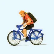 Preiser HO Bicycle Courier