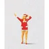 Preiser HO Female Santa Helper in Mini Skirt Christmas