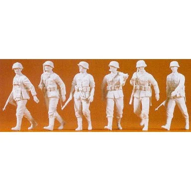 Preiser 1/35 Unpainted German Reich Infantry Advancing (6) (Kit)