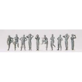 Preiser 1/144 Unpainted German Reich Tank Crew 1939-45 (10)
