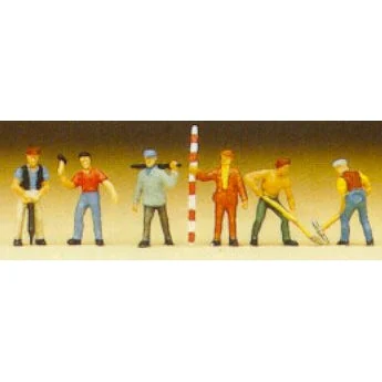 Preiser N Road Construction Workers (6)