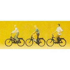 Preiser N Teenagers Riding Bicycles (3)