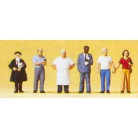 Preiser N Business People (4) Standing & Couple Walking