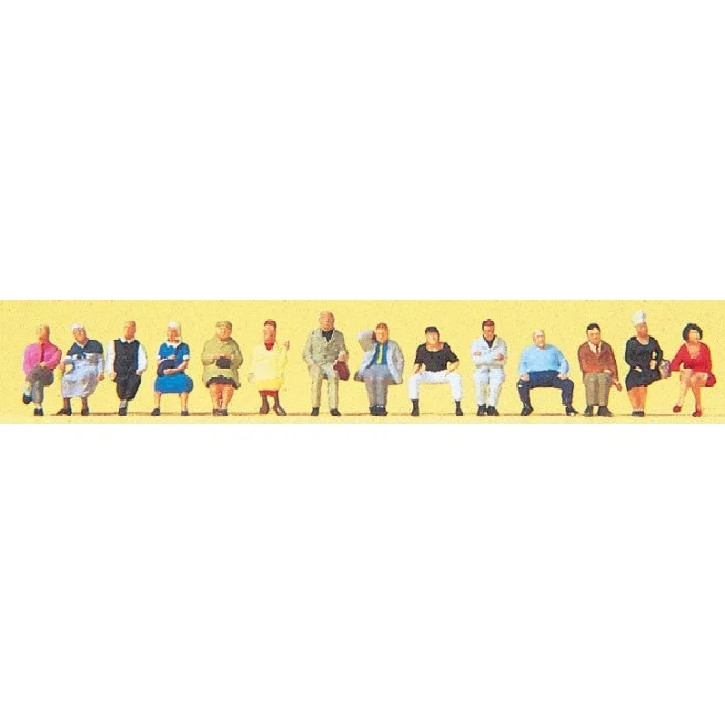 Preiser N Passengers Sitting (14)