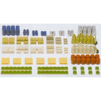 Preiser N Crates, Barrels, Sacks, etc. (Kit)
