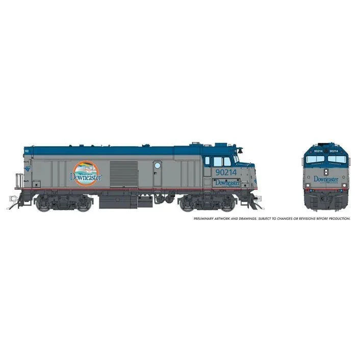 Rapido HO Scale Amtrak NPCU Downeaster 90214 DCC/Sound - 81520