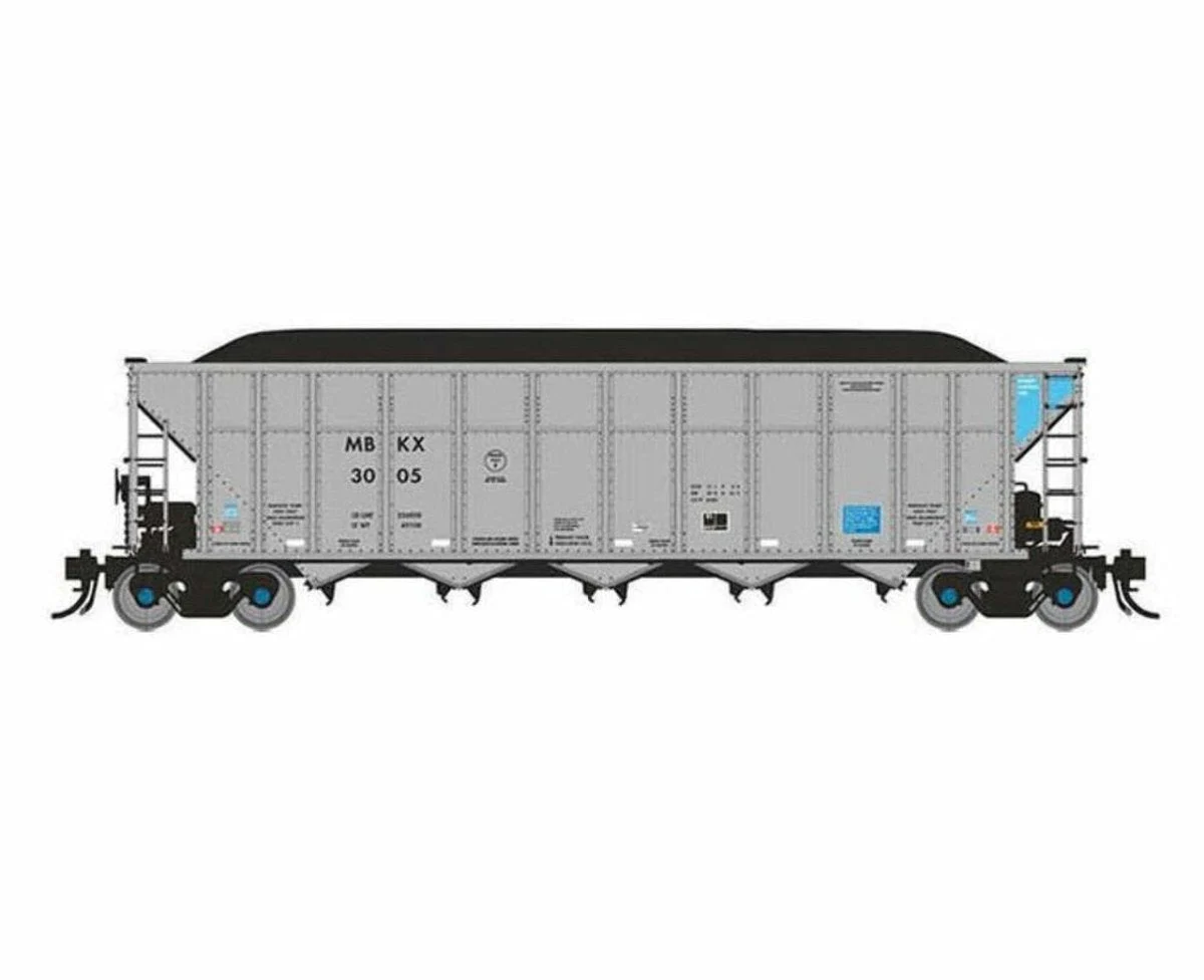 Rapido HO Mitsui Rail MBLX AutoFlood III RD Coal Hoppers (Pack of 6) #1 - 169038