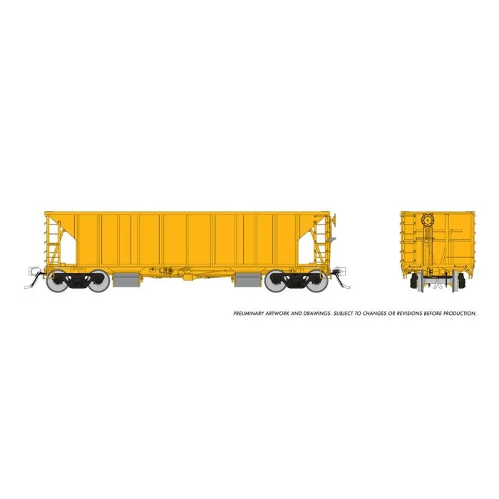 Rapido HO NSC Ballast Car Yellow Unlettered Single Car - 158098