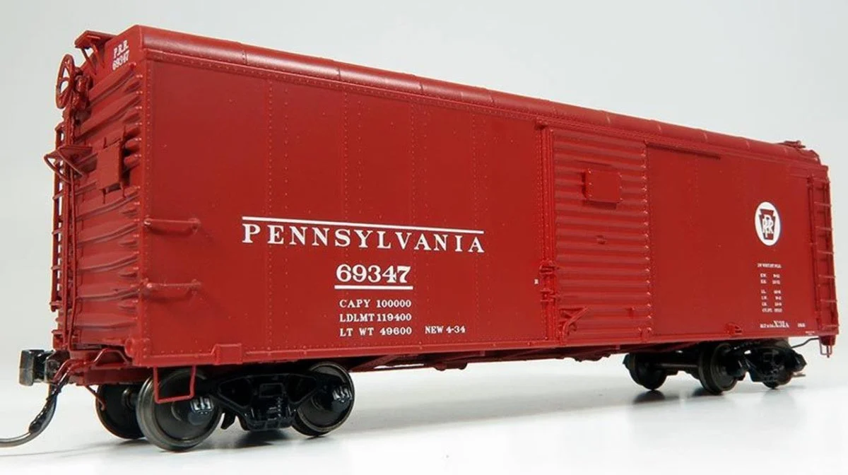 Rapido HO Pennsylvania Circle Keystone X31A Single-Door Boxcar 6-Pack #2 - 123002