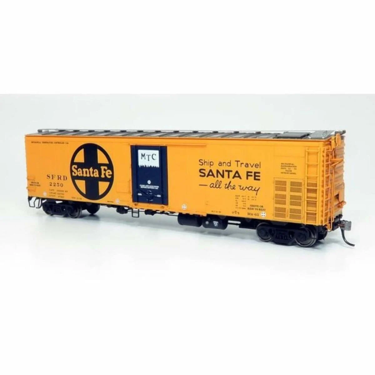Rapido HO Santa Fe RR61 Mechanical Reefer Santa Fe All The Way Slogan (4) - 156010