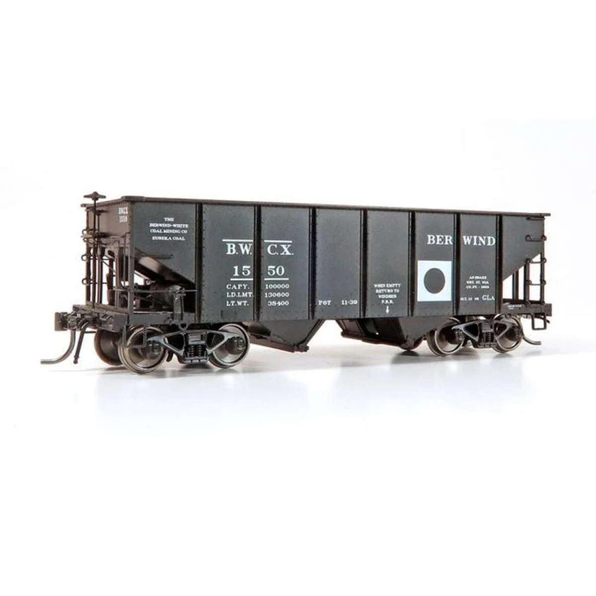 Rapido HO Scale Berwind BWCX PRR GLa 2-Bay Hopper Single Car #2 - 148013A