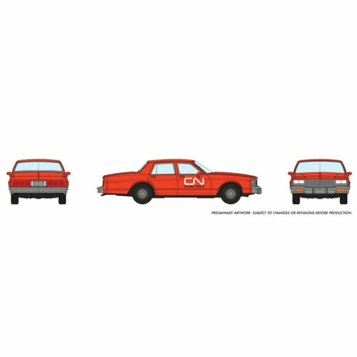 Rapido HO Scale Chevrolet Impala Sedan CN Maintenance - 800014