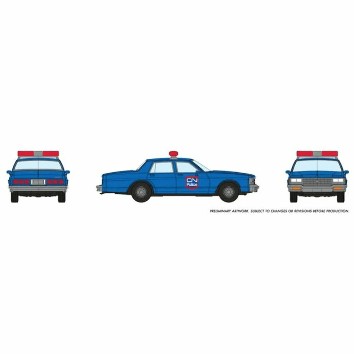 Rapido HO Scale Chevrolet Impala Sedan CN Police - 800013