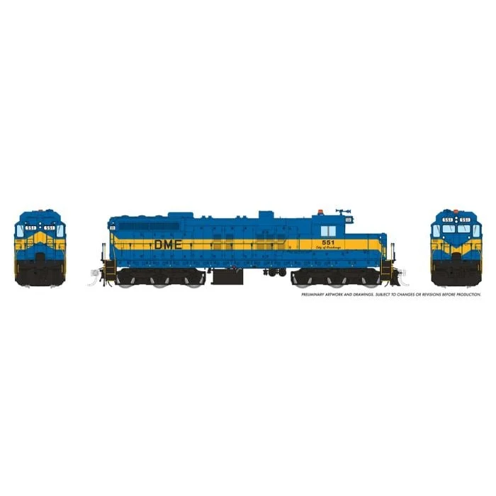 Rapido HO Scale Dakota, Minnesota & Eastern DME #551 SD10 - RAP50239