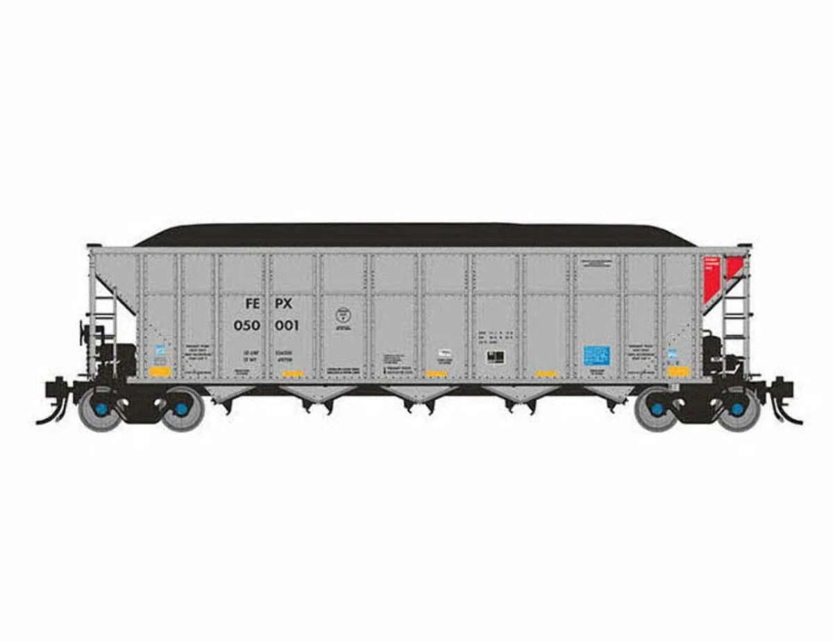 Rapido HO Scale FEPX AutoFlood III RD Coal Hopper - Single - 169035A