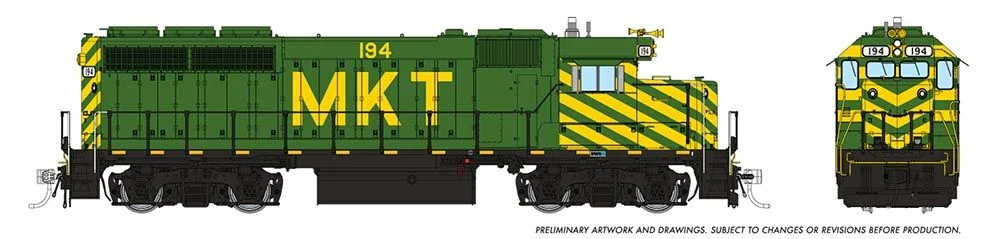 Rapido HO Scale GP40 MKT #194 DCC/Sound - 40515