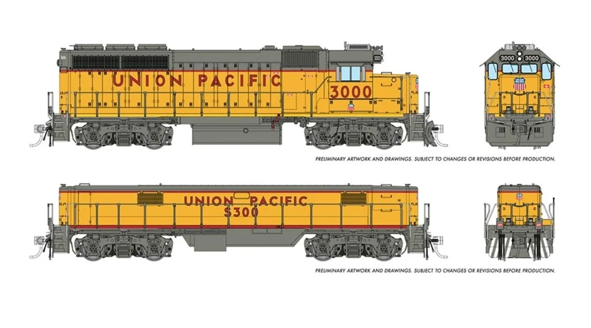Rapido HO Scale GP40 / Slug Set Union Pacific #3000 & #S300 DCC/Sound - 40529