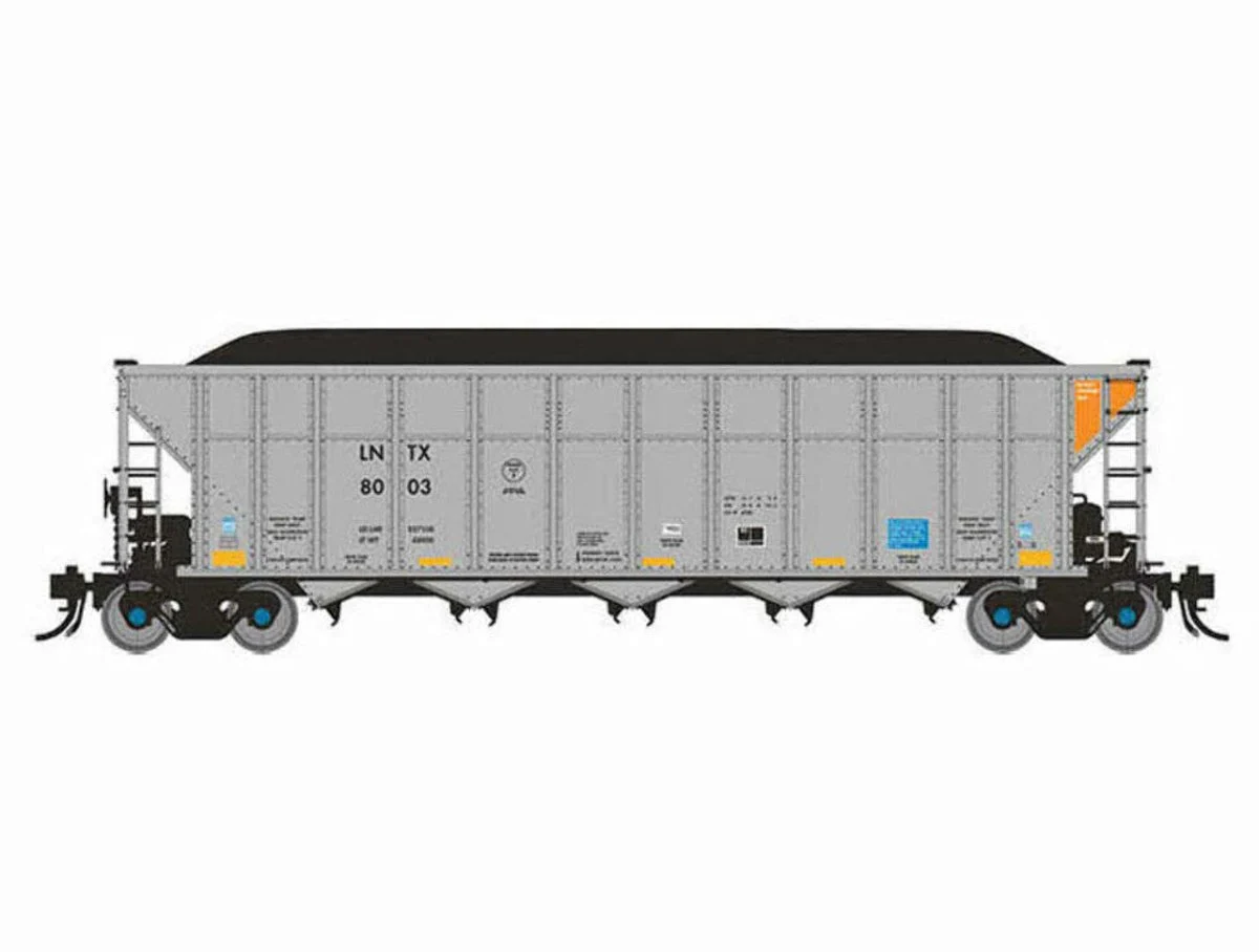 Rapido HO Scale LNTX AutoFlood III RD Coal Hopper Single #1 - 169036A