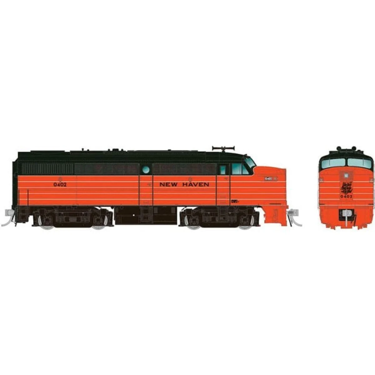 Rapido HO Scale New Haven As Delivered ALCo FA-1 Diesel Locomotive #0405 - 37525