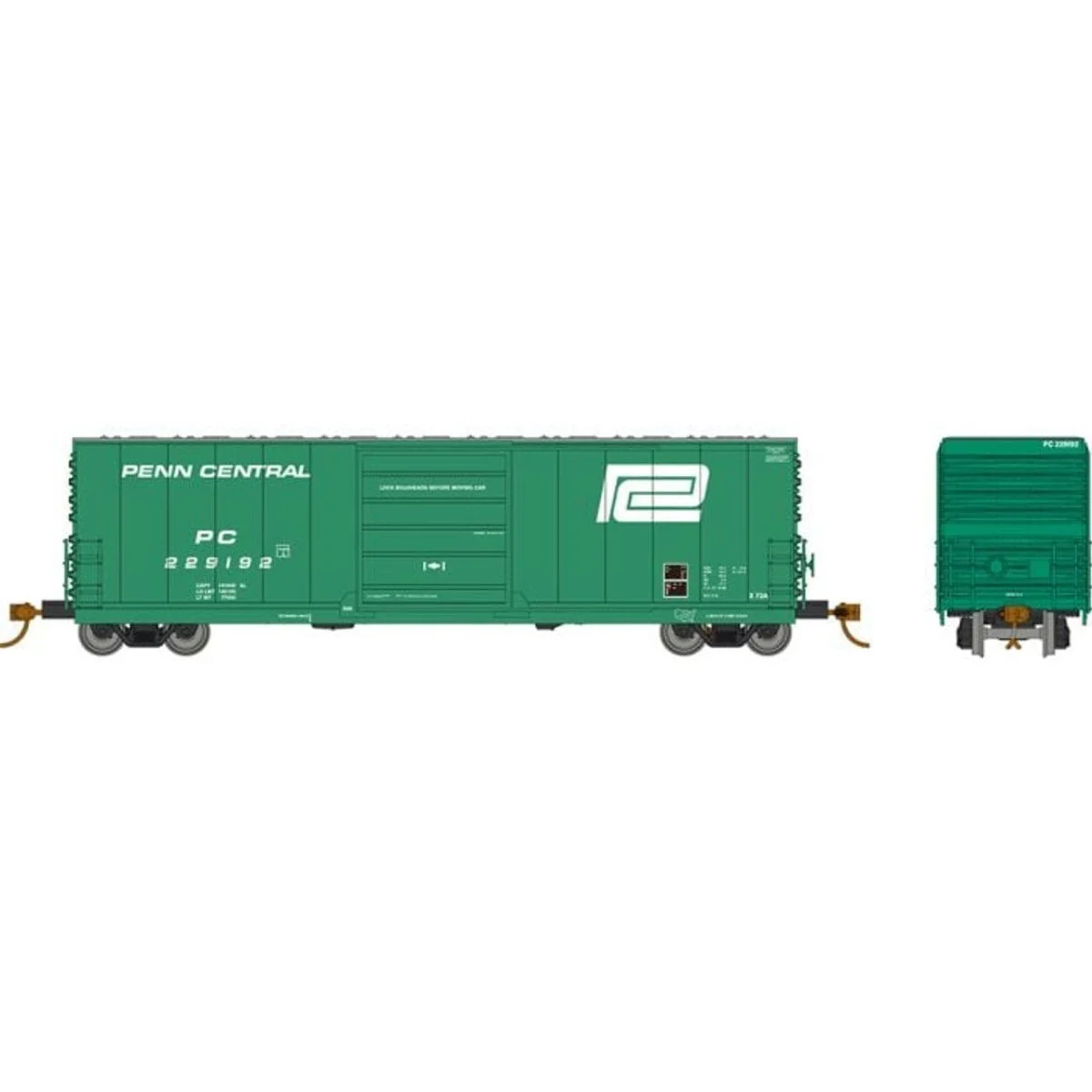 Rapido HO Scale Penn Central Evans X72A Box Car Single Car - 139001A