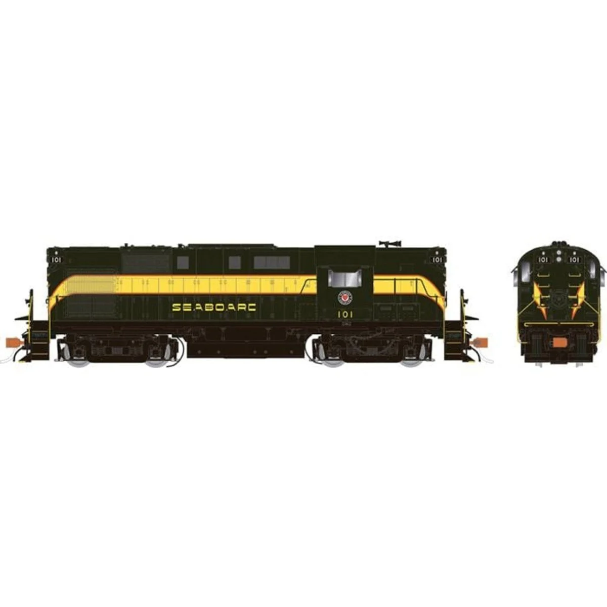 Rapido HO Scale Seaboard Air Line Delivery RS-11 Diesel Locomotive #104 - 31088