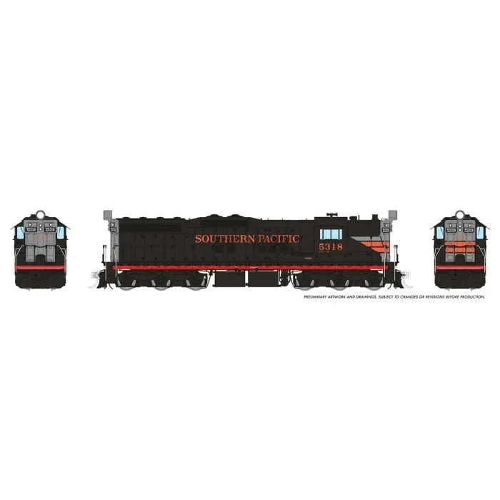 Rapido HO Scale Southern Pacific - Black Widow #5329 SD7 - RAP50612
