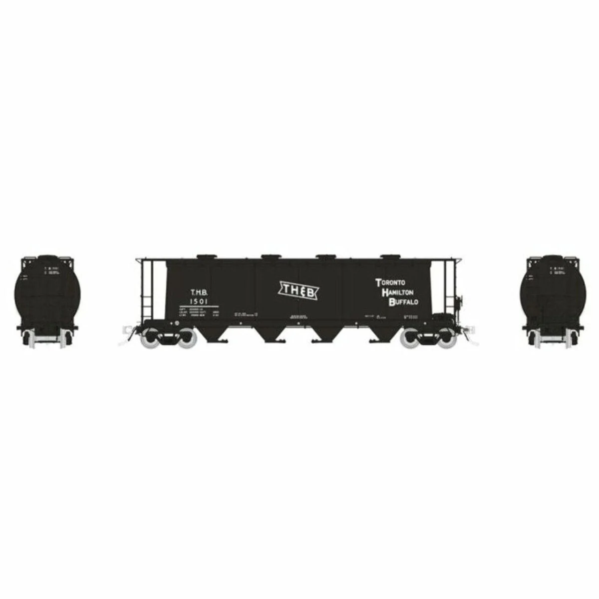 Rapido HO Scale TH&B Delivery Scheme NSC 3800cuft Covered Hoppers #2 (6) - 127029