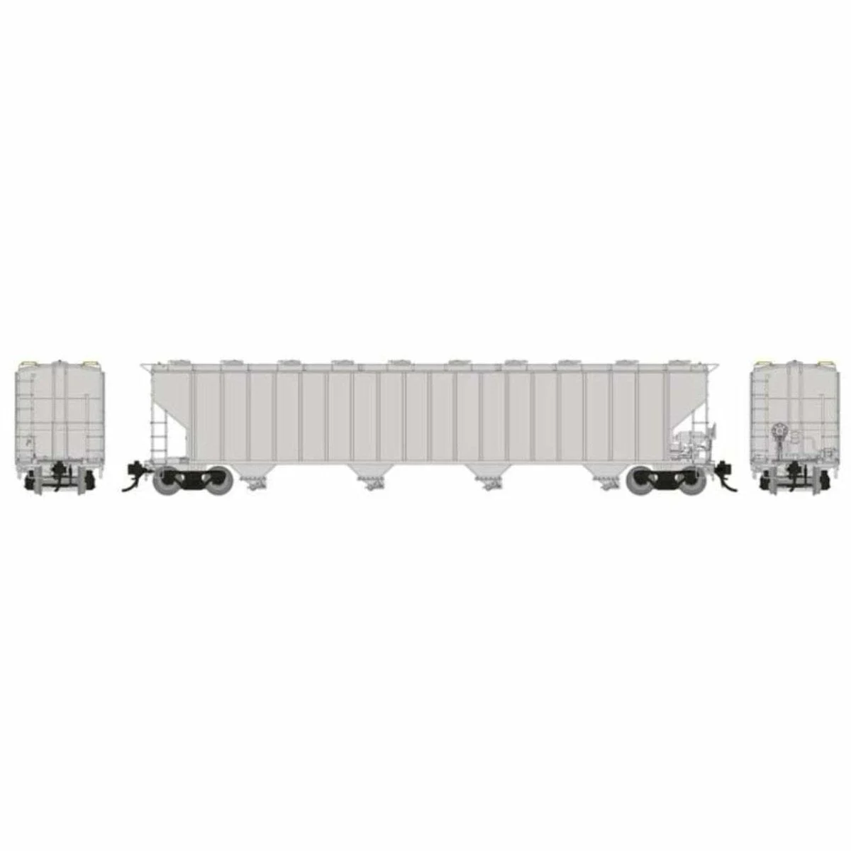 Rapido HO Scale Undecorated Kit Procor 5820 Covered Hopper - 157099