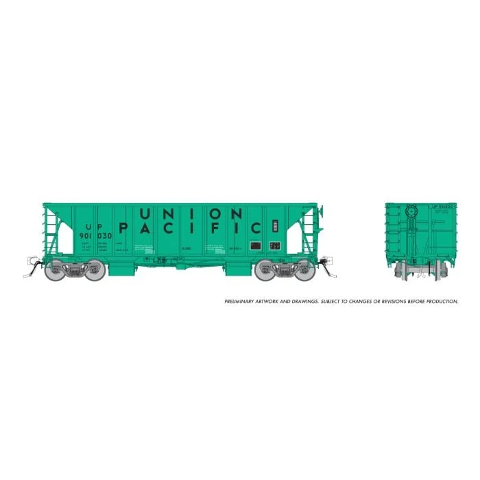 Rapido HO Union Pacific Early NSC Ballast Car 3 Pack - 158021