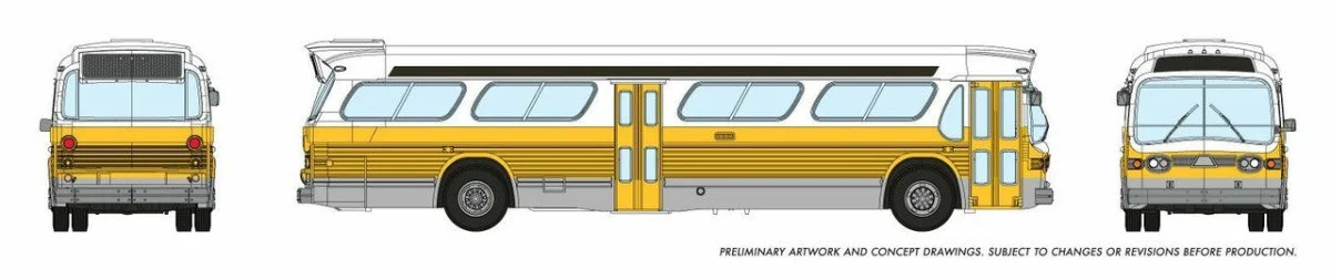Rapido N Scale Boston New Look Bus - 573001