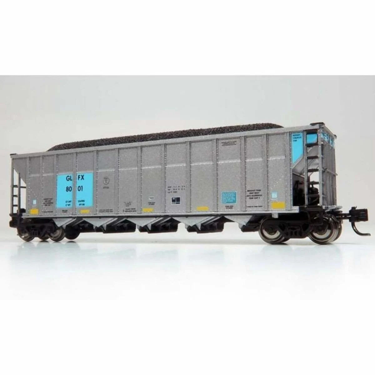 Rapido N Scale GLFX AutoFlood III RD Coal Hopper 6-Pack #2 - 538012