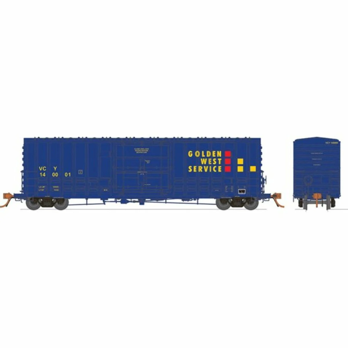 Rapido N Scale Golden West Ventura County B100 Boxcar 6-Pack #1 - 537003