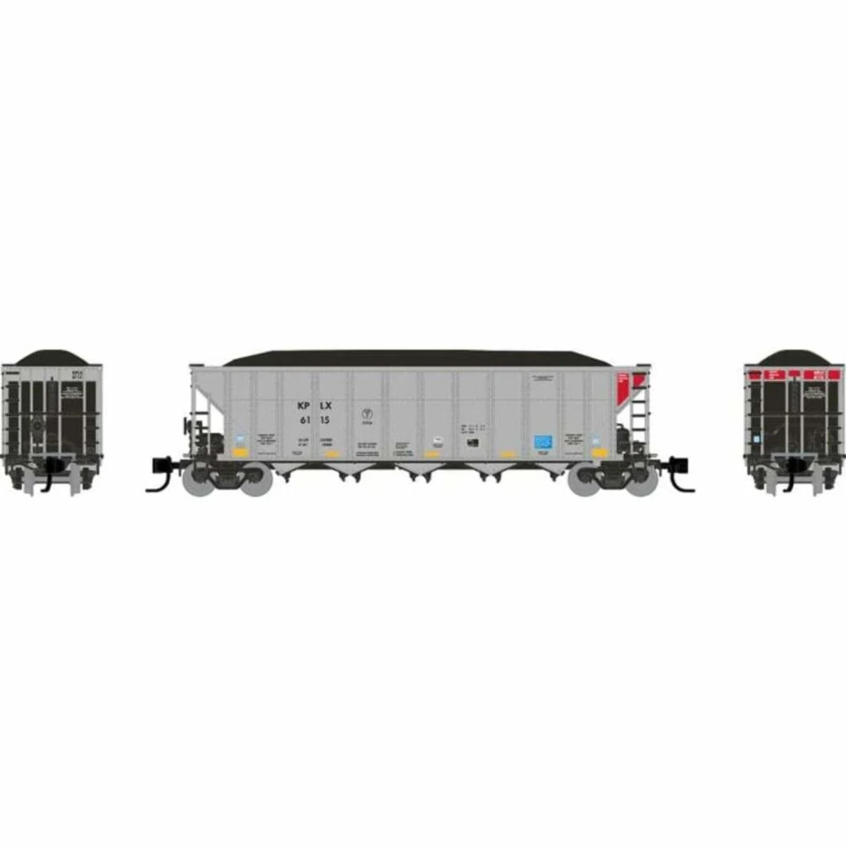 Rapido N Scale KPLX AutoFlood III RD Coal Hoppers 6-Pack #2 - 538020