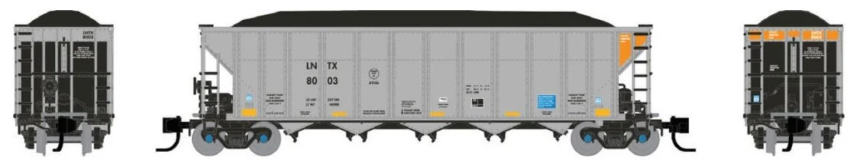 Rapido N Scale LNTX AutoFlood III RD Coal Hoppers Pack of 6 #1 - 538034