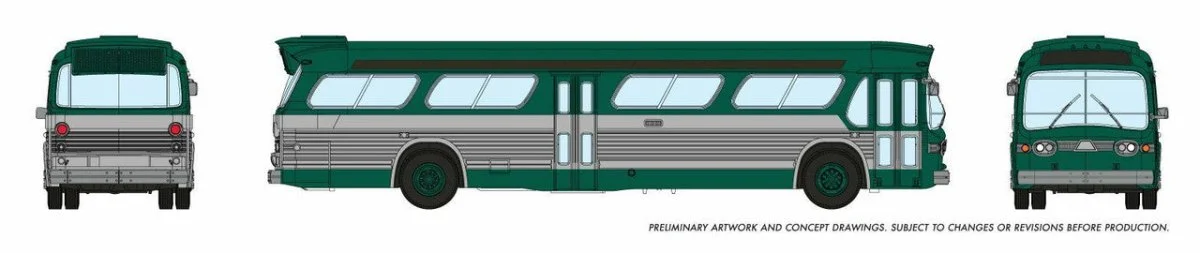 Rapido N Scale New York New Look Bus Green - 573004