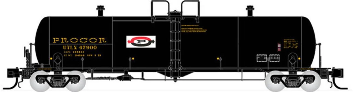 Rapido N Scale Procor UTLX 20K Gal Single Tank Car - 535002A