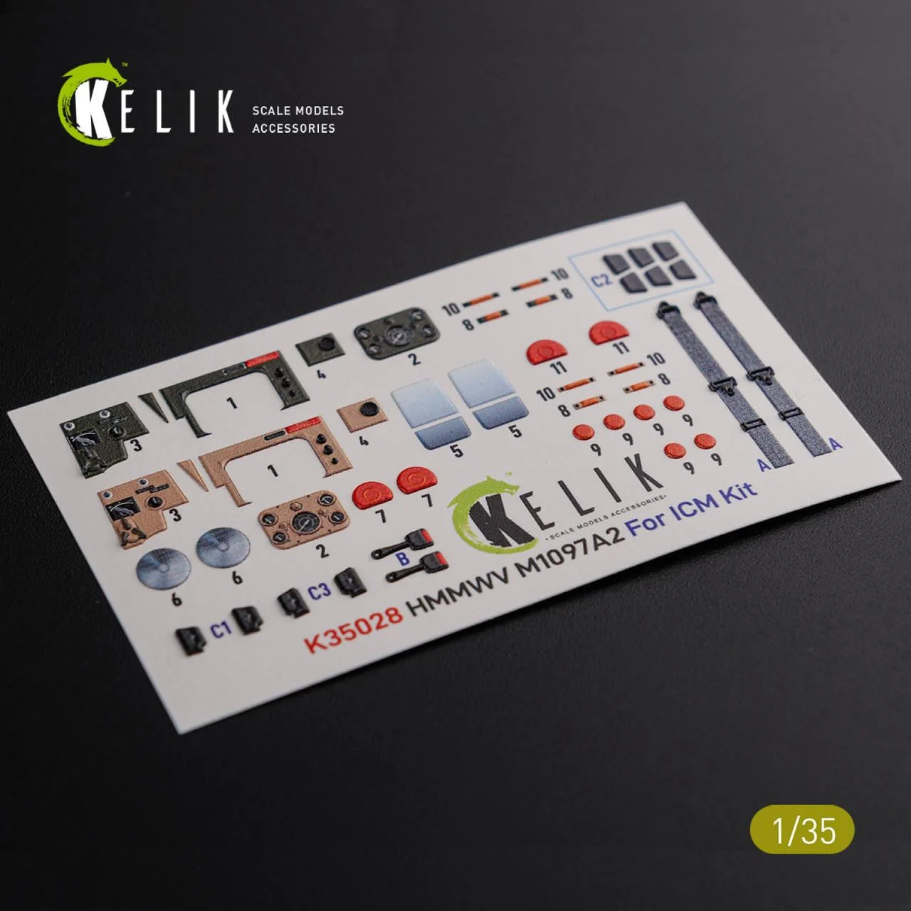 Reskit 1/35 Reskit HMMWV M1097 3D Decal for ICM kit (1/35)