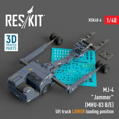 1/48 Reskit MJ-4 Jammer (MHU-83 B/E) Early lift truck LOWER loading position (3D Printed)